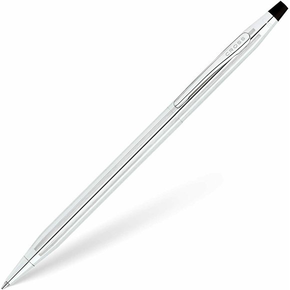 New Cross Classic Century Lustrous Chrome Twist Action Ballpoint Pen 350 gift - Picture 1 of 10